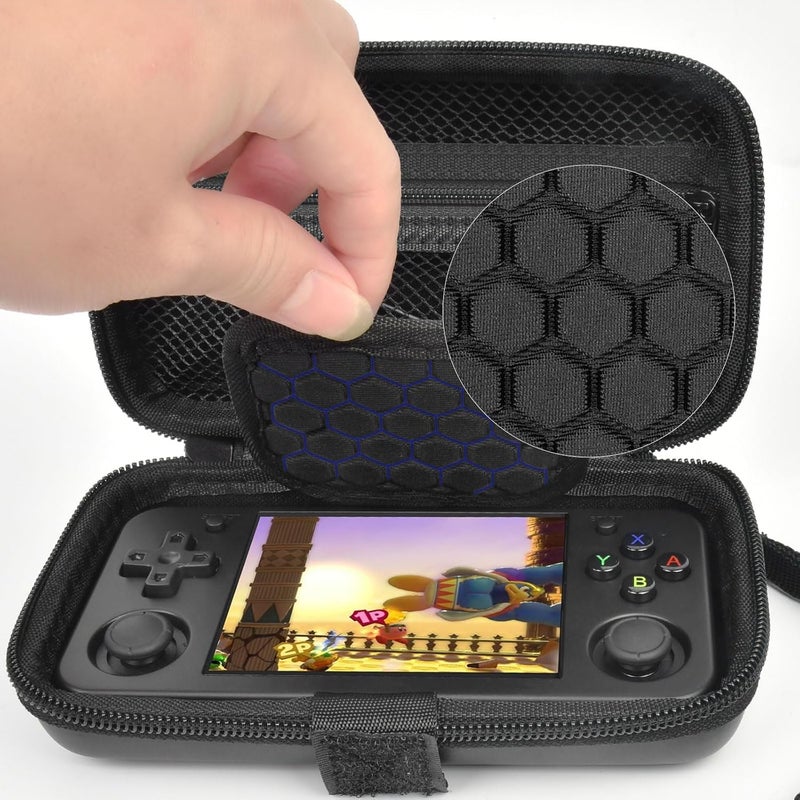 GWCASE Case Compatible with RG35XX H Retro Game Console, Handheld Emulator Gaming Player Storage Organizer for Anbernic for rg35xx h/for RG28XX Retroid Pocket Consoles, TF Card& Cable(Box Only) (Black) - Image 3